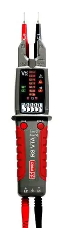 Produktfoto 1 von RS PRO RS PRO VTA Digital Spannungsprüfer, 999.9V ac max. Durchgangsprüfung Batterie CAT III 1000 V, CAT IV 600 V
