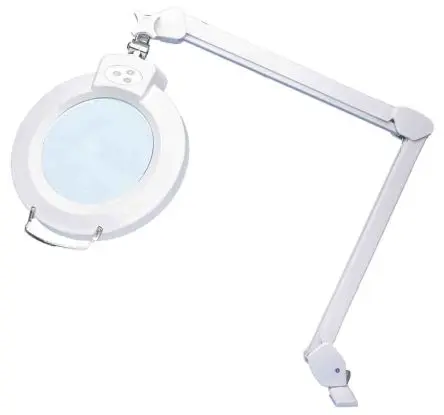Produktfoto 1 von RS PRO LED Lupenleuchte Tischklemmenbefestigung, 175 mm Linse 175 mm, 12 W, Reichweite 940 mm