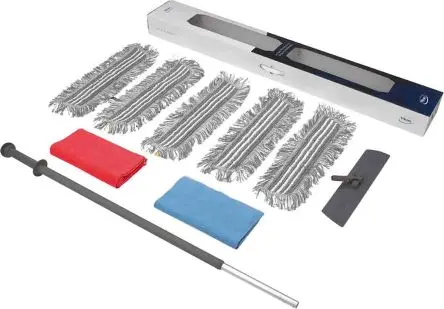 Produktfoto 1 von Vikan Starter Kit Restaurant Staubwischer, Grau Mopp und Stiel
