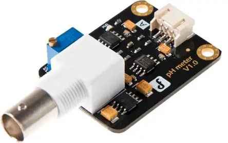 Produktfoto 1 von DFRobot SEN016 Messgerät-Kit Entwicklungstool Sensor, Ph-Sensor mit BNC-Anschluss Ph2.0-Schnittstelle für Arduino