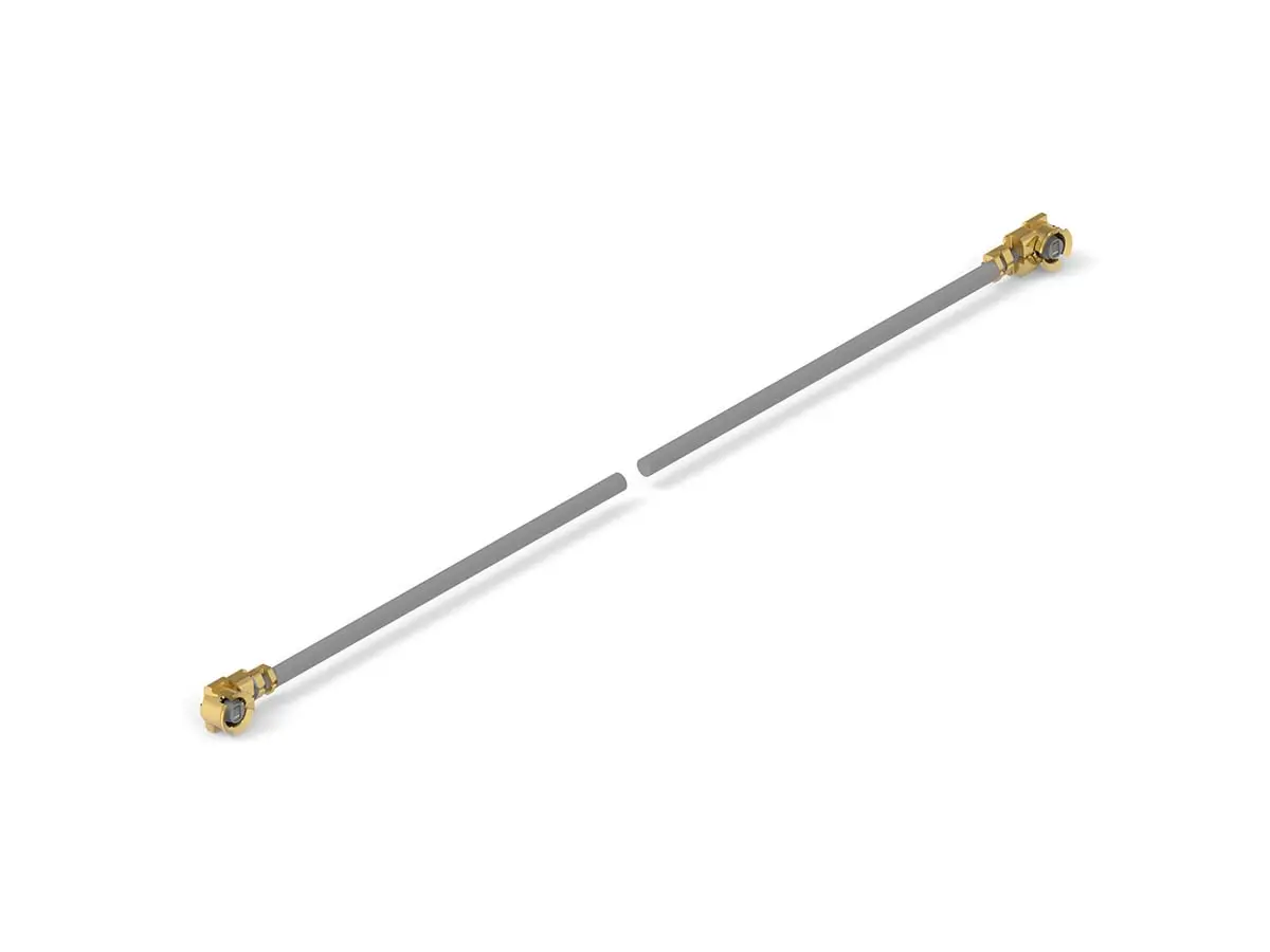 Produktfoto 1 von TE Connectivity UMCC RF Koaxialkabel, Abgeschlossen, 50 Ω, 90 m, Aussen ø 1.13 mm Außen-ø , Schwarz