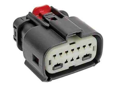 Produktfoto 1 von Molex 160111 Steckverbindergehäuse, Kabel, Hybride Mat-Sealed, Crimpbefestigung, Buchse, 12-polig, Schwarz / 2-reihig