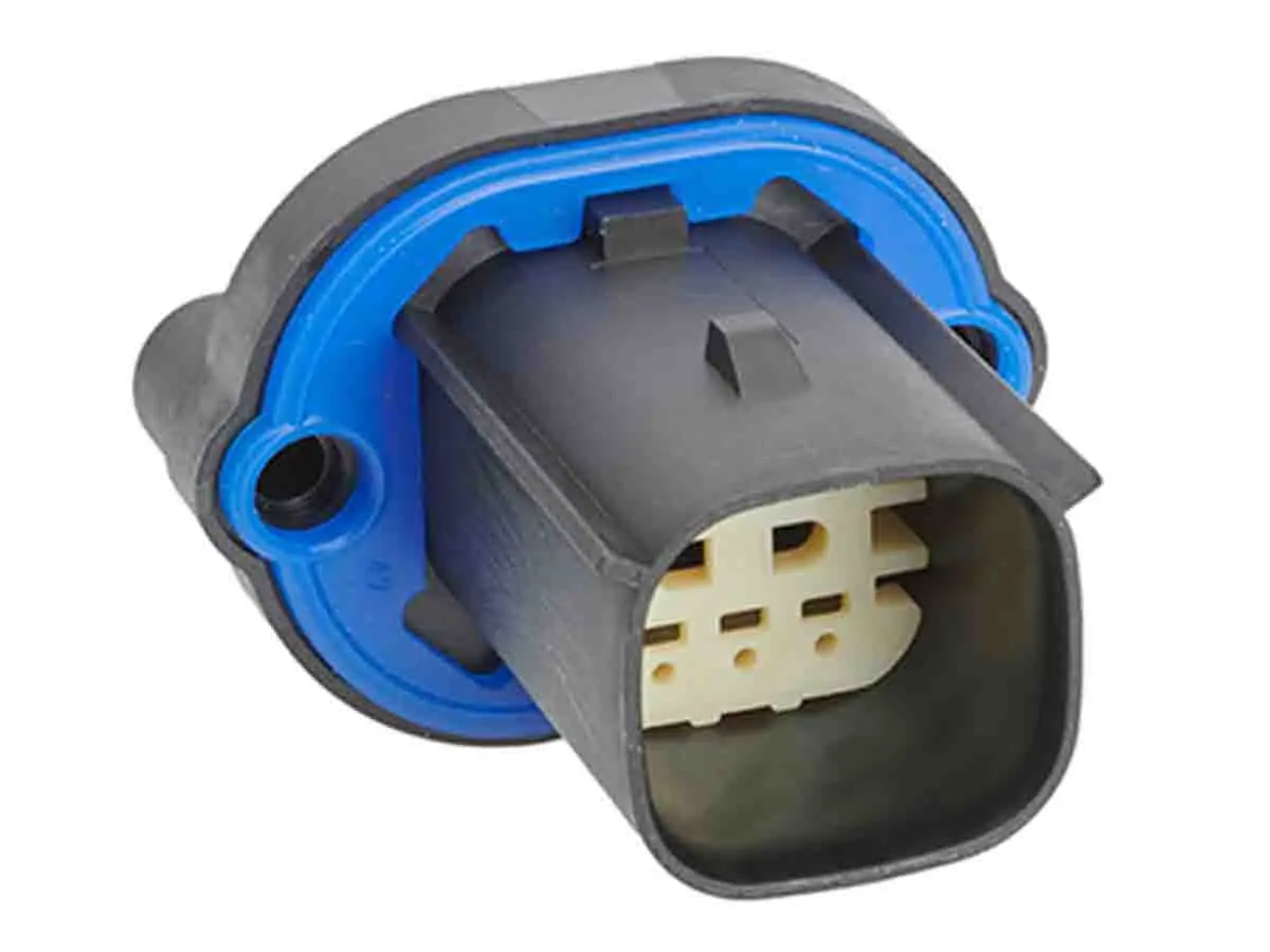 Produktfoto 1 von Molex MX150 Steckverbindergehäuse, Hybride Mat-Sealed, Stecker, 6-polig / 2-reihig