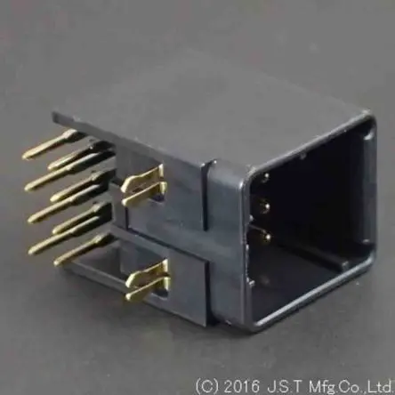 JST JFA J2000 Leiterplattenleiste gewinkelt, 8-polig / 2-reihig, Raster 2.5 mm Raster Durchsteckmontage, Kabel-Platine,