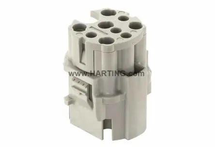 Produktfoto 1 von HARTING 09155123002 Modul für robusten Stromversorgungsstecker Stecker, 4-polig 20A, Kabel, Einfügen