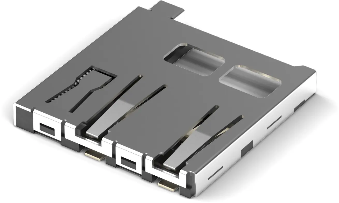 Produktfoto 1 von Wurth Elektronik WR-CRD MicroSD, Horizontal Karten-Steckverbinder Buchse, 8-polig / 1-reihig Lot, Raster 1.1 mm,