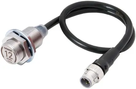 Produktfoto 1 von Omron E2EW M18 Induktiver Näherungssensor, Gewinderohr NPN / 30mA 12 mm, IP67 30 V dc