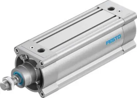 Produktfoto 1 von Festo DSBC 1384811, G 1/2 Pneumatikzylinder doppeltwirkend, Bohrung Ø 100mm / Hub 200mm, bis 12 bar