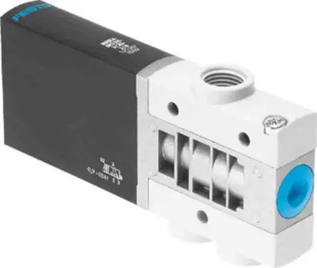 Produktfoto 1 von Festo 3/2 geschlossen monostabil MHE4-M1H-3/2O-1/4 Magnetventil G, Elektrisch-betätigt 24V