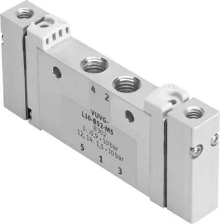 Produktfoto 1 von Festo 5/2 Bistabil VUWG Pneumatisches Magnetventil 5 mm, Pneumatisch-betätigt