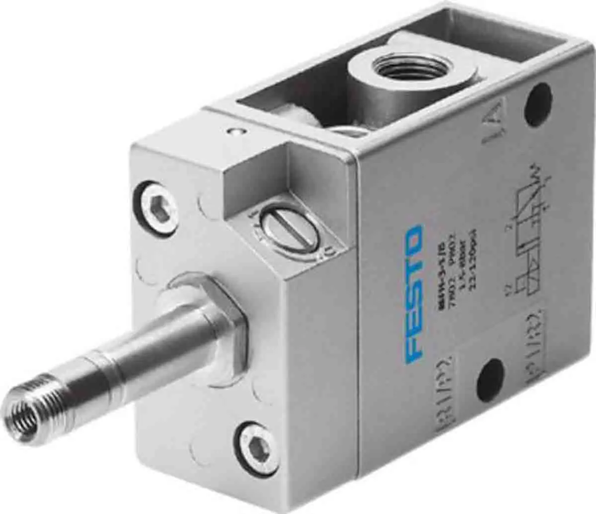Produktfoto 1 von Festo MFH 535897 Magnetventil 3/2 Closed, Monostable Verteiler G1/8, Elektrisch-betätigt