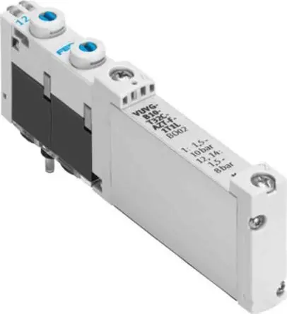 Produktfoto 1 von Festo 5/3 geschlossen VUVG-B10-P53E-ZT-F-1T1L Magnetventil Metrisch, Elektrisch-betätigt 22V