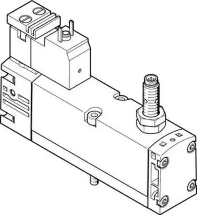 Produktfoto 1 von Festo 5/2 Monostabil VSVA Magnetventil G, Elektrisch-betätigt 24V