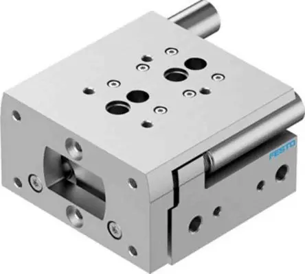 Produktfoto 1 von Festo DGST 8085149 Pneumatik-Führungszylinder doppeltwirkend, Bohrung Ø 25mm / Hub 10mm bis 8 bar