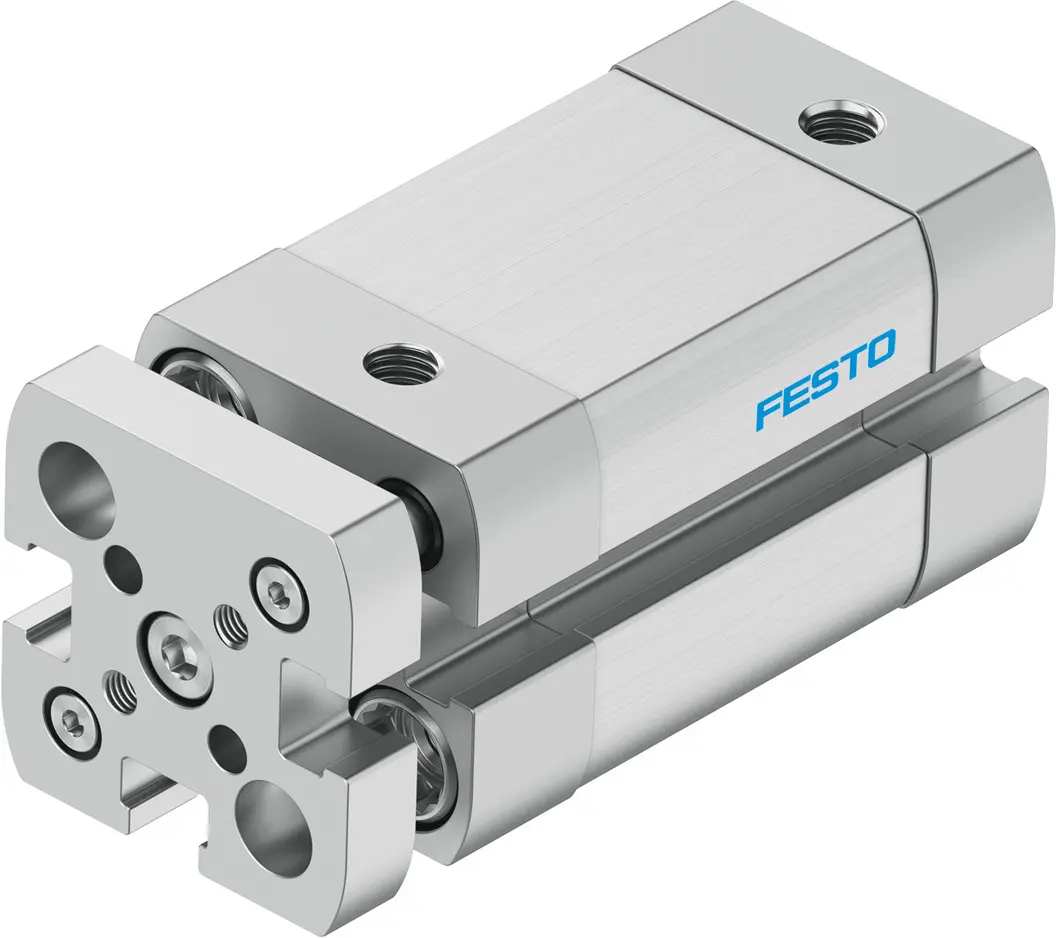 Produktfoto 1 von Festo ADNGF-12-15-P-A 554207 Pneumatik-Kompaktzylinder 5 mm Doppeltwirkend, Bohrung Ø 12 mm, bis 10 bar
