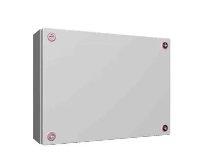 Produktfoto 1 von Rittal KX Stahl Wandanschlusskasten RAL 7035 IP66, HxBxT 400 mm, 400 mm x 120 mm