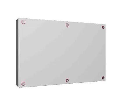 Produktfoto 1 von Rittal KX Stahl Wandanschlusskasten RAL 7035 IP66, HxBxT 400 mm, 600 mm x 120 mm
