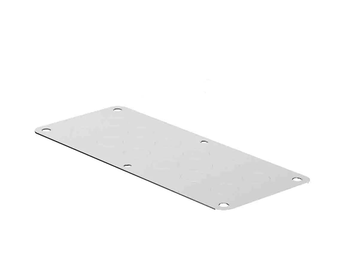 Produktfoto 1 von Rittal Stahl Grau Schirmanschlussplatte, 220 mm Gehäusetyp Kx x 90 mm