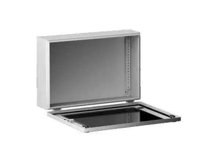 Produktfoto 1 von Rittal KX Stahlblech Wandanschlusskasten RAL 7035 IP65 Transparente Tür, HxBxT 200 mm, 400 mm x 155 mm