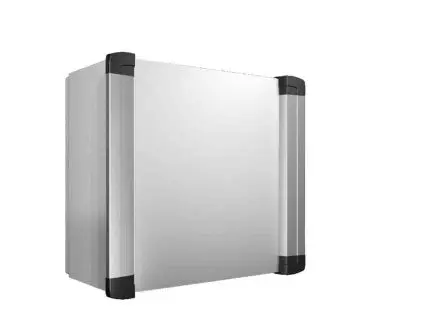 Produktfoto 1 von Rittal AX Stahlblech Wandanschlusskasten RAL 7035 IP55, HxBxT 380 mm, 380 mm x 210 mm