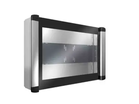 Produktfoto 1 von Rittal Enclosure Stahl Pultgehäuse, Grau, 450 mm 450 mm, 650 mm, 18 kg