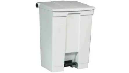 Rubbermaid Commercial Products Legacy Step-On Kunststoff Mülleimer 68L Weiß mit Pedal T 673.1 mm H. 673.1 mm B. 501.7mm
