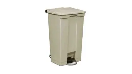 Rubbermaid Commercial Products Legacy Step-On Kunststoff Mülleimer 87L Beige mit Pedal T 828.8 mm H. 828.8 mm B. 501.7mm