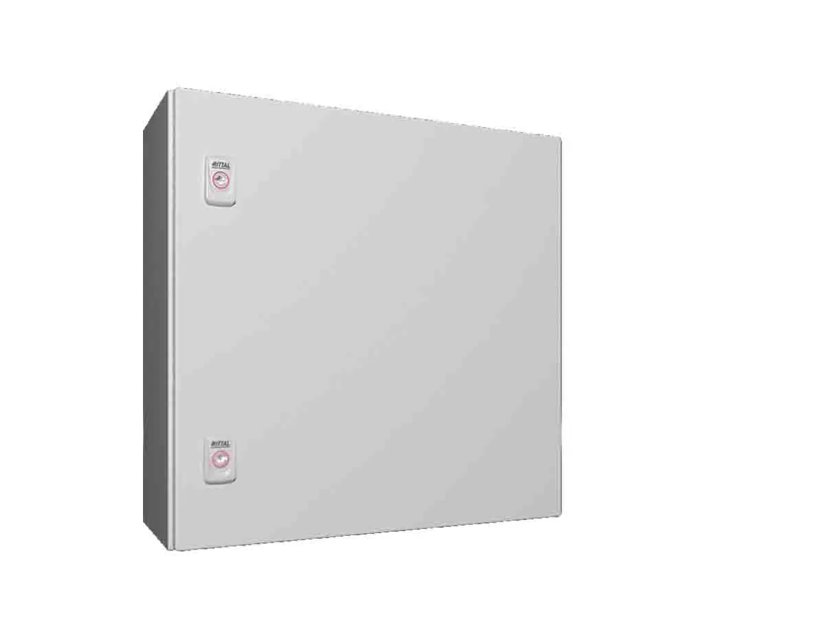 Produktfoto 1 von Rittal AX Stahlblech Wandanschlusskasten RAL 7035 IP66, HxBxT 500 mm, 500 mm x 210 mm