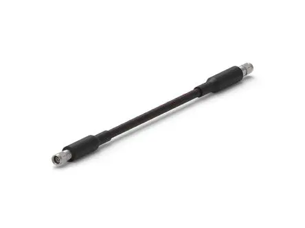 Produktfoto 1 von TE Connectivity 3.5 M DOUBLE Koaxialkabel, 50 Ω, 1 m, Stecker, Schwarz