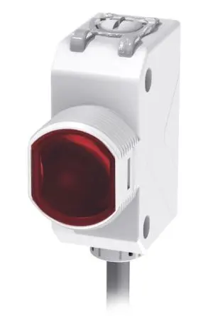 Produktfoto 1 von RS PRO PSR Kubisch Optischer Sensor, Durchgangsstrahl, PNP Schließer/Öffner Ausgang, Kabel