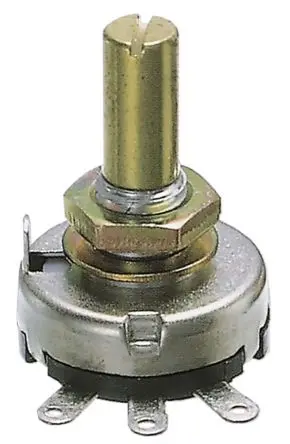 Produktfoto 1 von Nidec Components CRV16 Panel Drehen Potenziometer 5 kΩ 20 % / 0.25 W, Schaft-Ø 5 mm