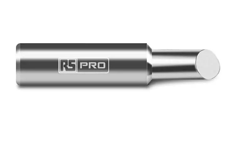 Produktfoto 1 von RS PRO Lötspitze 6,4 mm Gerade, abgeschrägt 45° ST für RS PRO Lötstationen