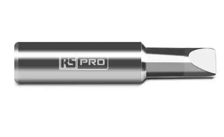 Produktfoto 1 von RS PRO Lötspitze 6,5 mm flach 45° ST für RS PRO Lötstationen