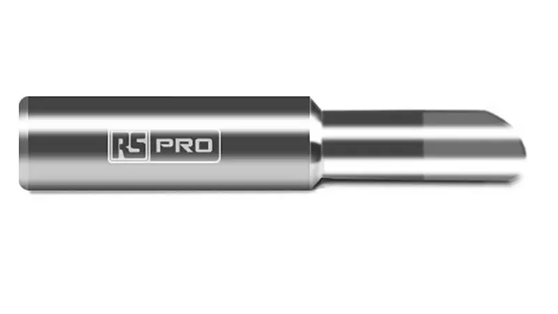 Produktfoto 1 von RS PRO Lötspitze 7 mm Gerade, abgeschrägt 45° ST für RS PRO Lötstationen