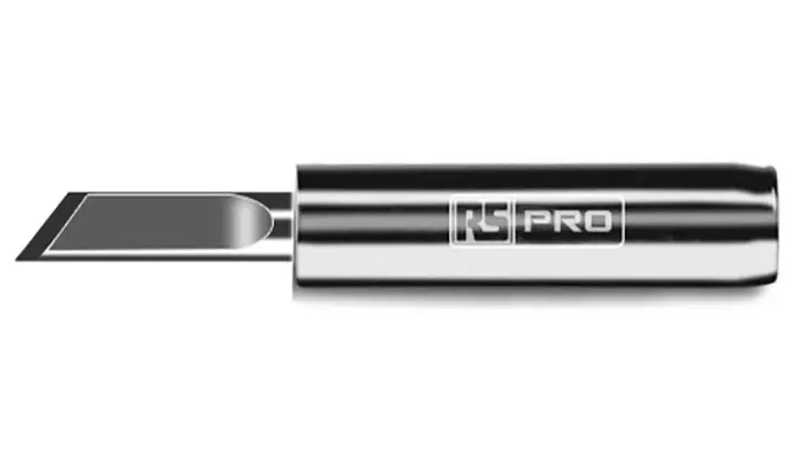 Produktfoto 1 von RS PRO Lötspitze 2 mm flach 45° AT für RS PRO Lötstationen