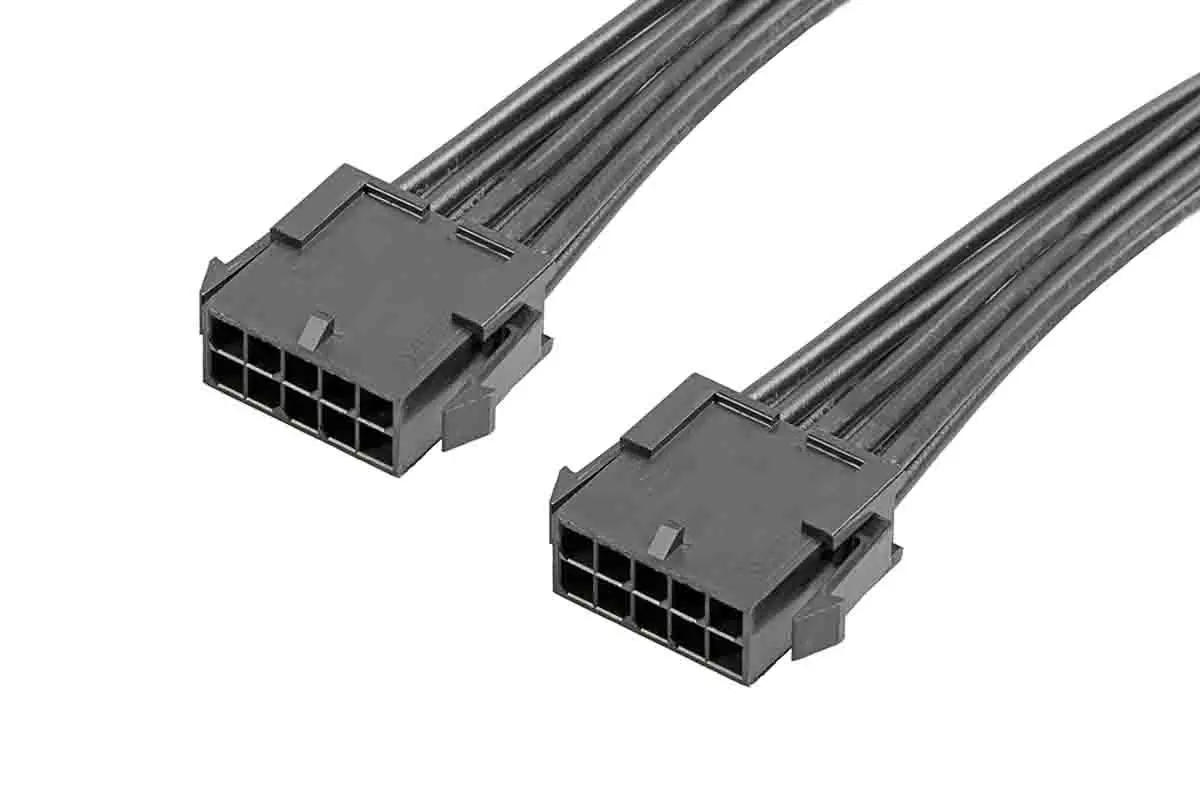 Produktfoto 1 von Molex 10 214757 Platinenstecker-Kabel Micro-Fit 30 10 / Micro-Fit 30 Stecker / Stecker, 600 mm