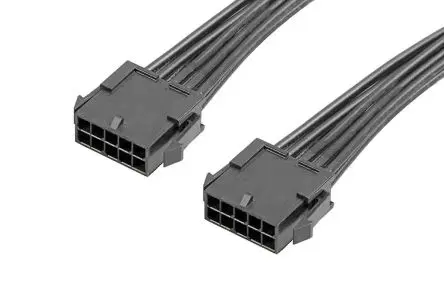 Produktfoto 1 von Molex 10 214757 Platinenstecker-Kabel Micro-Fit 30 10 / Micro-Fit 30 Stecker / Stecker, 600 mm