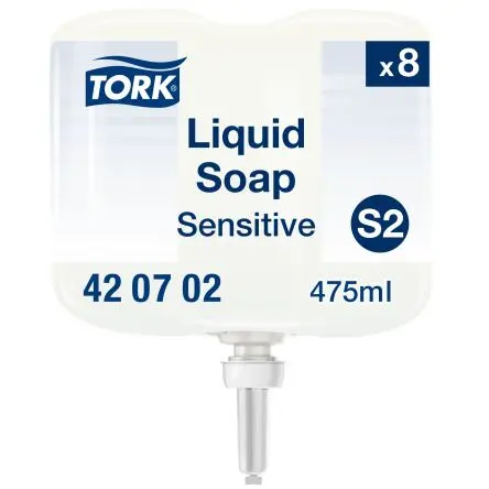 Produktfoto 1 von Tork Extra Mild Mini Handreiniger und Seife, Geruchlos, Flasche, Weiß, 390 mL