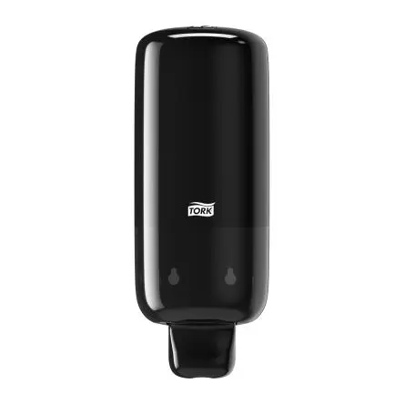 Produktfoto 1 von Tork 1 L Seifenspender, Kunststoff, Schwarz, L 113 mm, B 113mm, H292 mm Wandhalterung