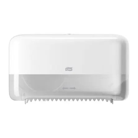 Produktfoto 1 von Tork Kunststoff Toilettenpapierhalter Einfach, Weiß, 130 mm x 207 mm x 360mm Wandhalterung