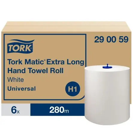 Produktfoto 1 von Tork Matic Universal Hand Towels DILM Papierhandtuch Rolle, 280 m x 210 mm, 8400-Blatt