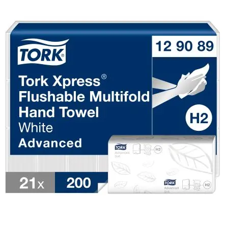 Produktfoto 1 von Tork Xpress Papierhandtuch Gefaltet, 255 x 212 mm, 200-Blatt