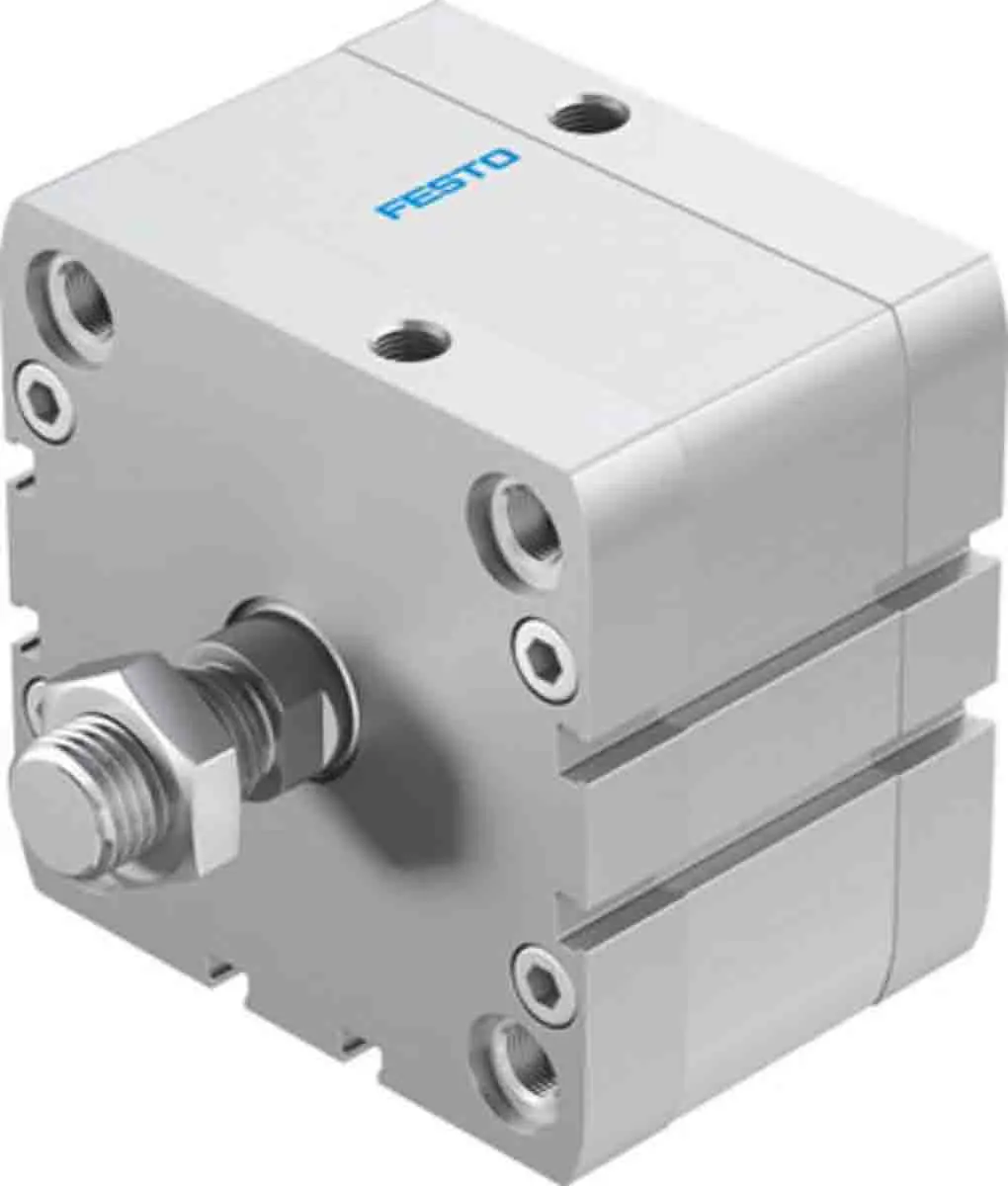 Produktfoto 1 von Festo ADN 536354 Pneumatik-Kompaktzylinder 15 mm Doppeltwirkend, Bohrung Ø 80 mm, bis 10 bar