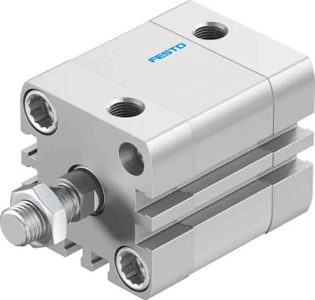 Produktfoto 1 von Festo ADN 572656 Pneumatik-Kompaktzylinder 15 mm Doppeltwirkend, Bohrung Ø 32 mm, bis 10 bar