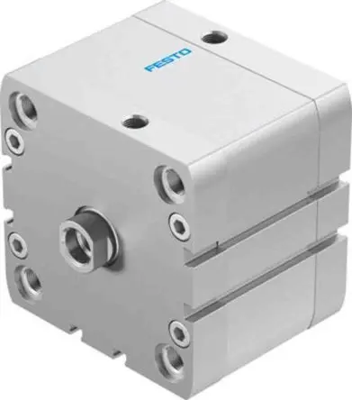 Produktfoto 1 von Festo ADN 536366 Pneumatik-Kompaktzylinder 25 mm Doppeltwirkend, Bohrung Ø 80 mm, bis 10 bar