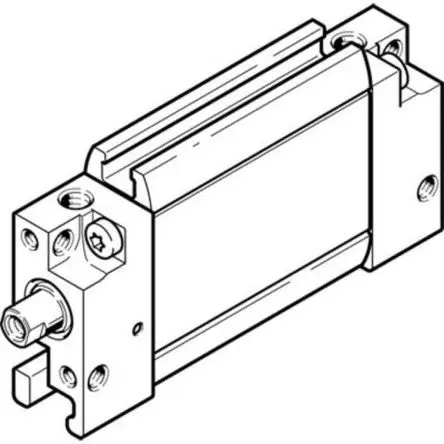 Produktfoto 1 von Festo DZF 164007 Pneumatik-Kompaktzylinder 80 mm Doppeltwirkend, Bohrung Ø 12 mm, bis 10 bar