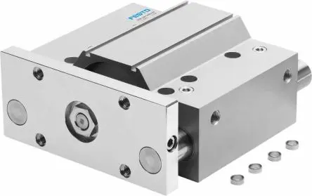 Produktfoto 1 von Festo DFM-80-125-P-A-GF 170889 Pneumatik-Führungszylinder 125 mm Doppeltwirkend, Bohrung Ø 80 mm bis 10 bar