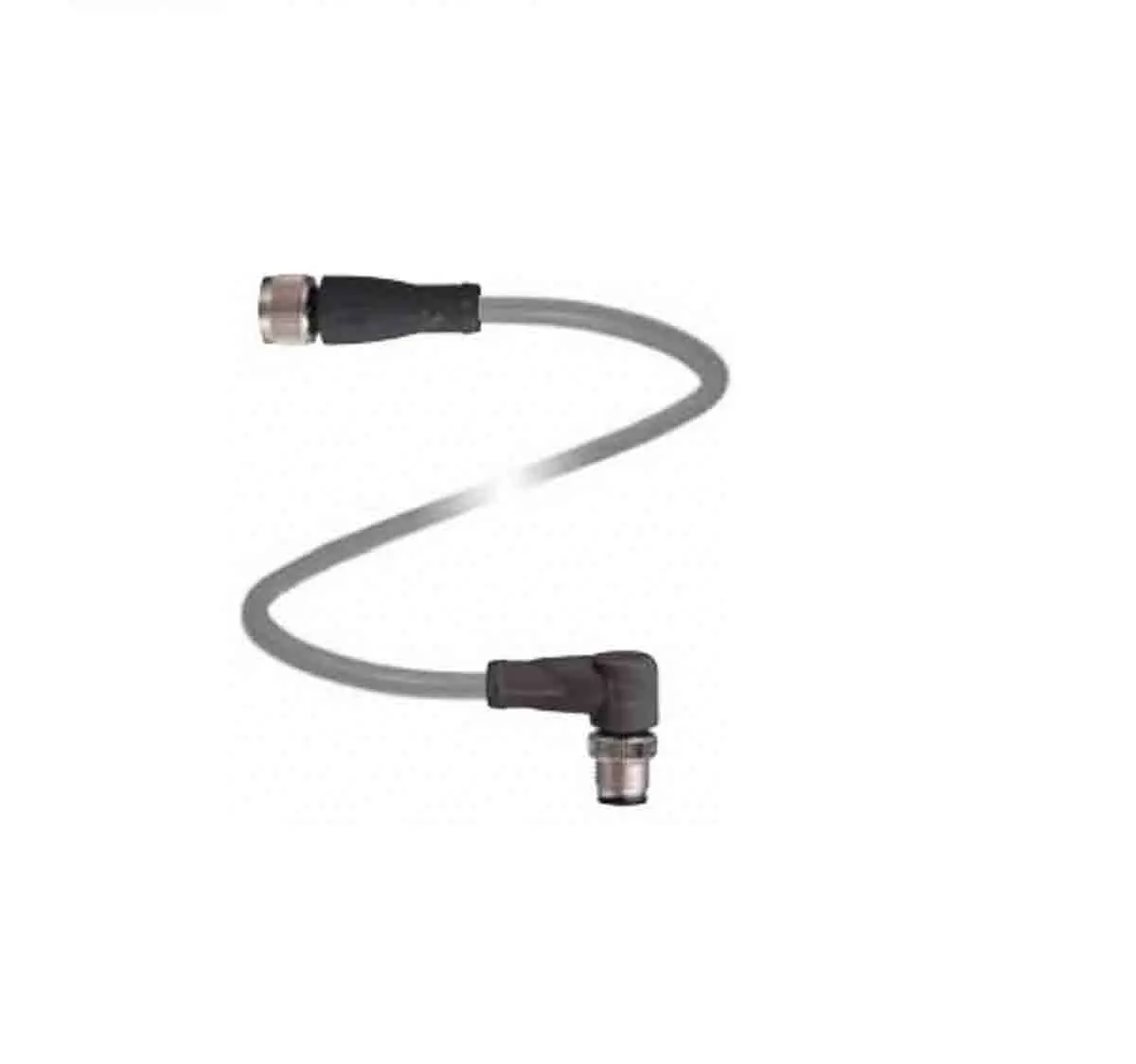 Produktfoto 1 von Pepperl + Fuchs V1-G-5M-PUR-ABG-V1-W, 4-polig Sensor-Betätigungselementkabel, Gerade Buchse 4 / M12 Stecker, Länge 5 m