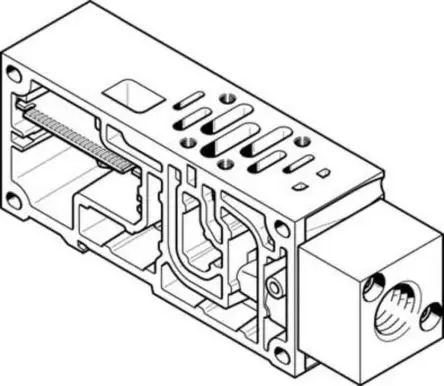 Produktfoto 1 von Festo Serie VABV 556989 Aluminiumdruckguss Ventil-Verteilerplatte