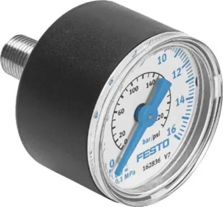 Produktfoto 1 von Festo Mit Gewinde FM-A Manometer 50 mm 0 bar → 2.5 bar ABS Gehäuse G 1/4